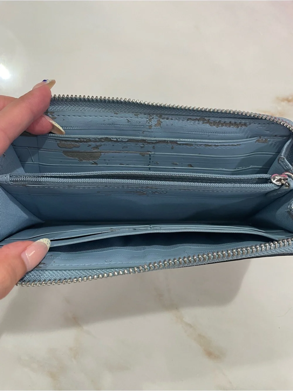 Coach Signature C Ranch Floral Long Zip Around Wallet